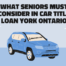 Car Title Loan York Ontario